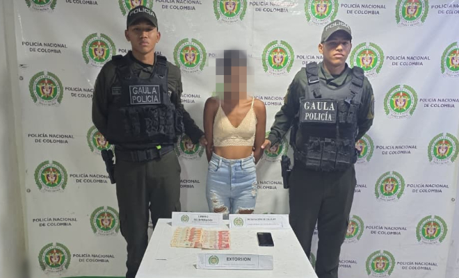 Capturada en flagrancia mujer de 22 años