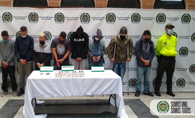 Capturadas 10 personas del grupo delincuencial común organizado ‘el tablazo’ de Itagüí