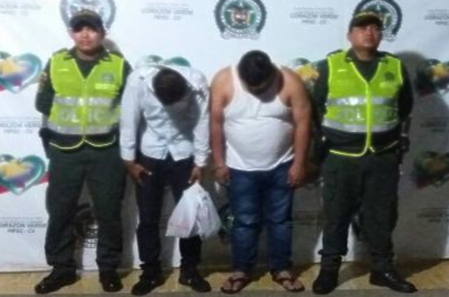 Florencia Caquetá-Fueron sorprendidos por la patrulla del cuadrante gracias al oportuno aviso de la ciudadanía.