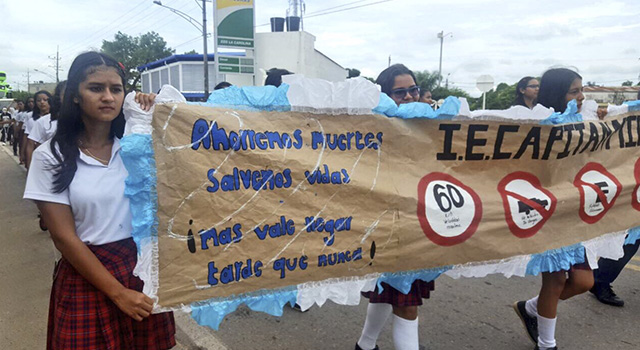 La Policía Nacional-realizó-la-‘caravana-de-la-seguridad vial’-en el Meta