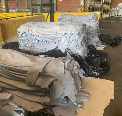 Frustramos el envío de una tonelada de cocaína que iban dentro de pieles de bovinos con destino al país de Bulgaria Cocaína camuflada