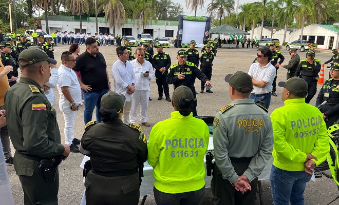 Concejales de Neiva conocen el nuevo modelo del servico de Policia.