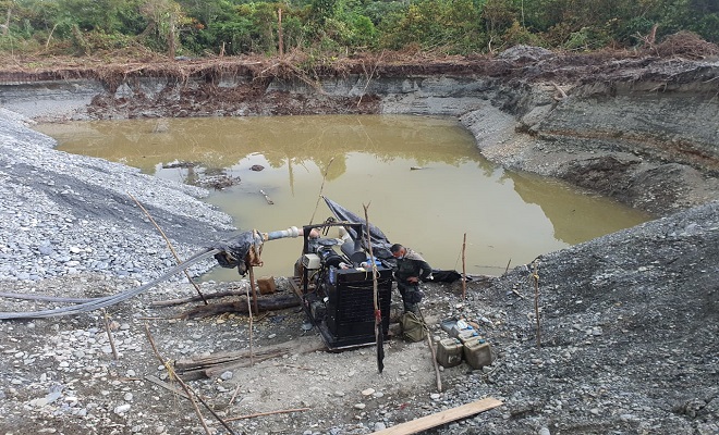 Continuamos en la lucha frontal contra la minería criminal  Continuamos en la lucha frontal contra la minería criminal