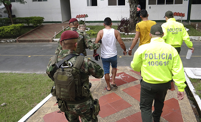 En-desarrollo-del-Plan-de-Choque-caen-seis-capturados-con-droga-y-material-de-guerra-en-Meta