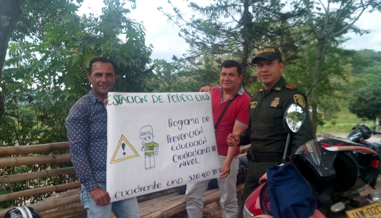 Adelantamos campañas contra el hurto a comercio en el Huila  municipio Elias