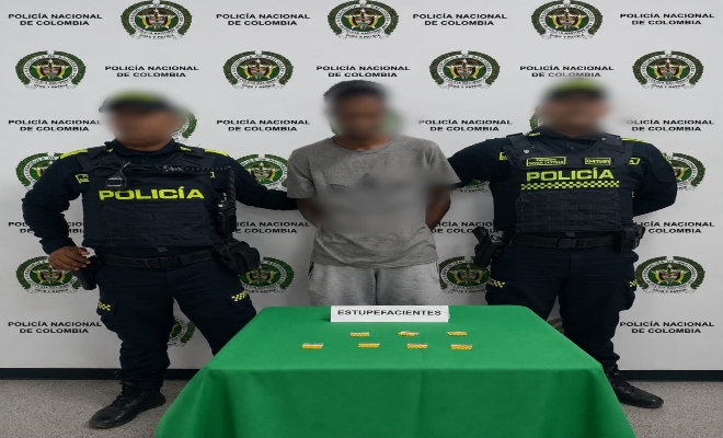 Capturado en flagrancia por el presunto delito de tráfico de estupefacientes en Cereté
