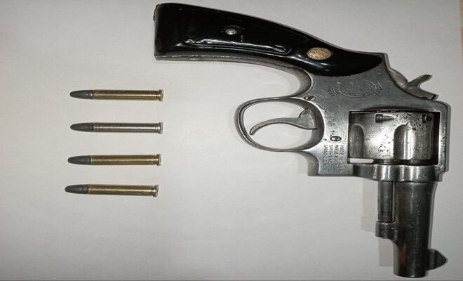 captura de un hombre por el delito de tráfico, fabricación y/o de armas de fuego y municiones cotrarrestamos el delito por porte de arma de fuego