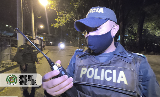 Control policial municipio Bello