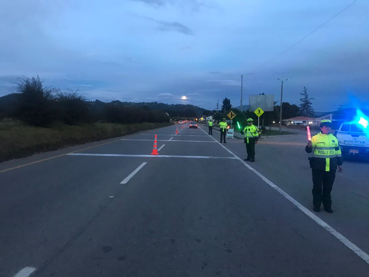 Presentamos balance de seguridad del plan navidad en Boyacá Control vial en Boyacá