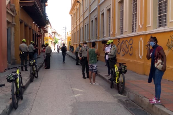 Operativos desplegados en las calles de Cartagena