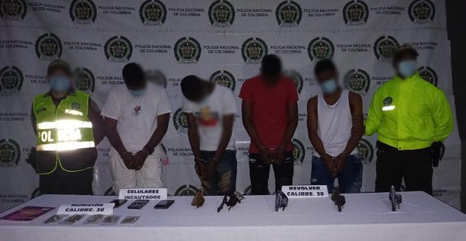 Capturados 04 presuntos integrantes de una estructura delincuencial en Quibdó