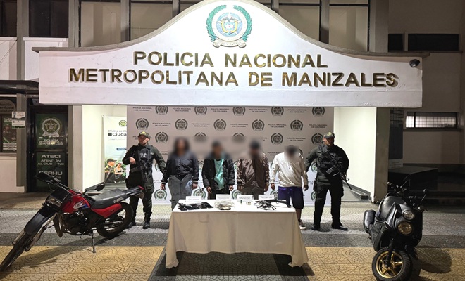 Capturan a  cuatro en Villamaría secuestro extorsión y porte ilegal de armas  capturados por secuestro y trafico de estupefacientes