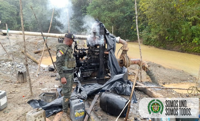 Cuatro entables mineros fueron intervenidos en el municipio de Rio Quito. Cuatro-entables-mineros-fueron-intervenidos-en-el-municipio-de-Rio-Quito.