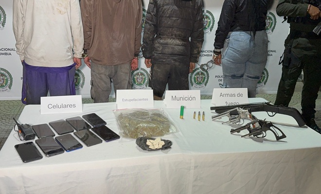 GAULA desmantela grupo delictivo  cuatro personas capturadas en Villamaría por secuestro y extorción
