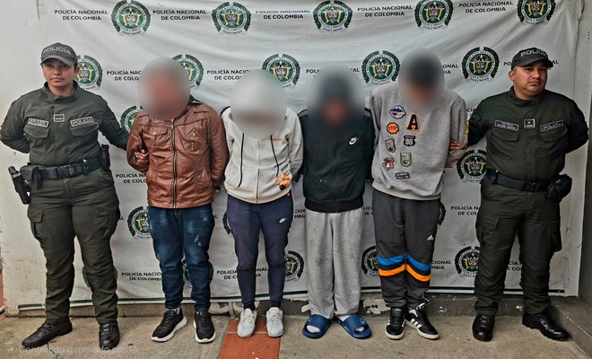 Capturados cuatro integrantes del grupo delincuencial "los inalcanzables"