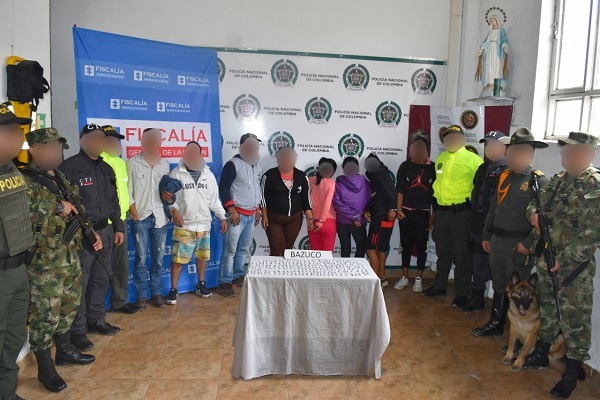 fue desmantelado grupo delincuencial el callejón 8 capturados por el delito de tráfico de estupefacientes