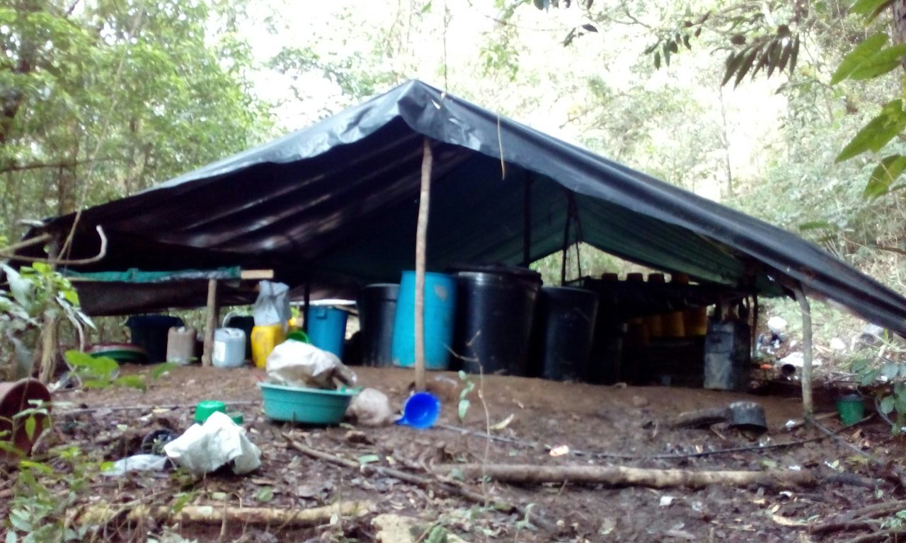 Destruido laboratorio para el procesamiento de cocaína en Boyacá Destruido laboratorio para el procesamiento de cocaína en Boyacá