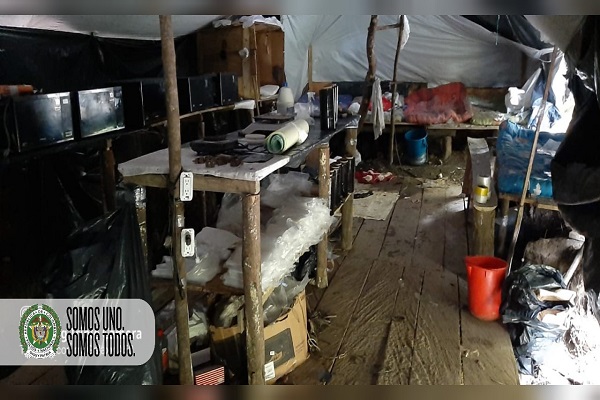 Destruido complejo para el procesamiento de clorhidrato de cocaína Destruido complejo para el procesamiento de clorhidrato de cocaína