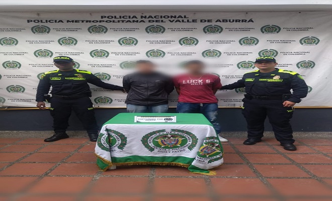 Dos personas capturadas por el delito de hurto 