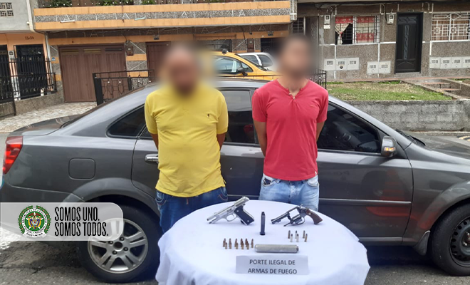 Dos capturados en el Valle de Aburrá