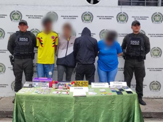 Capturados cuatro presuntos integrantes de ‘La Inmaculada’ dedicados a la extorsión en Tuluá