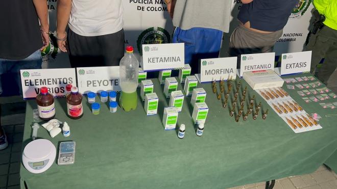 Capturados-drogas-sintéticas-Cali Incautación-Fentanilo