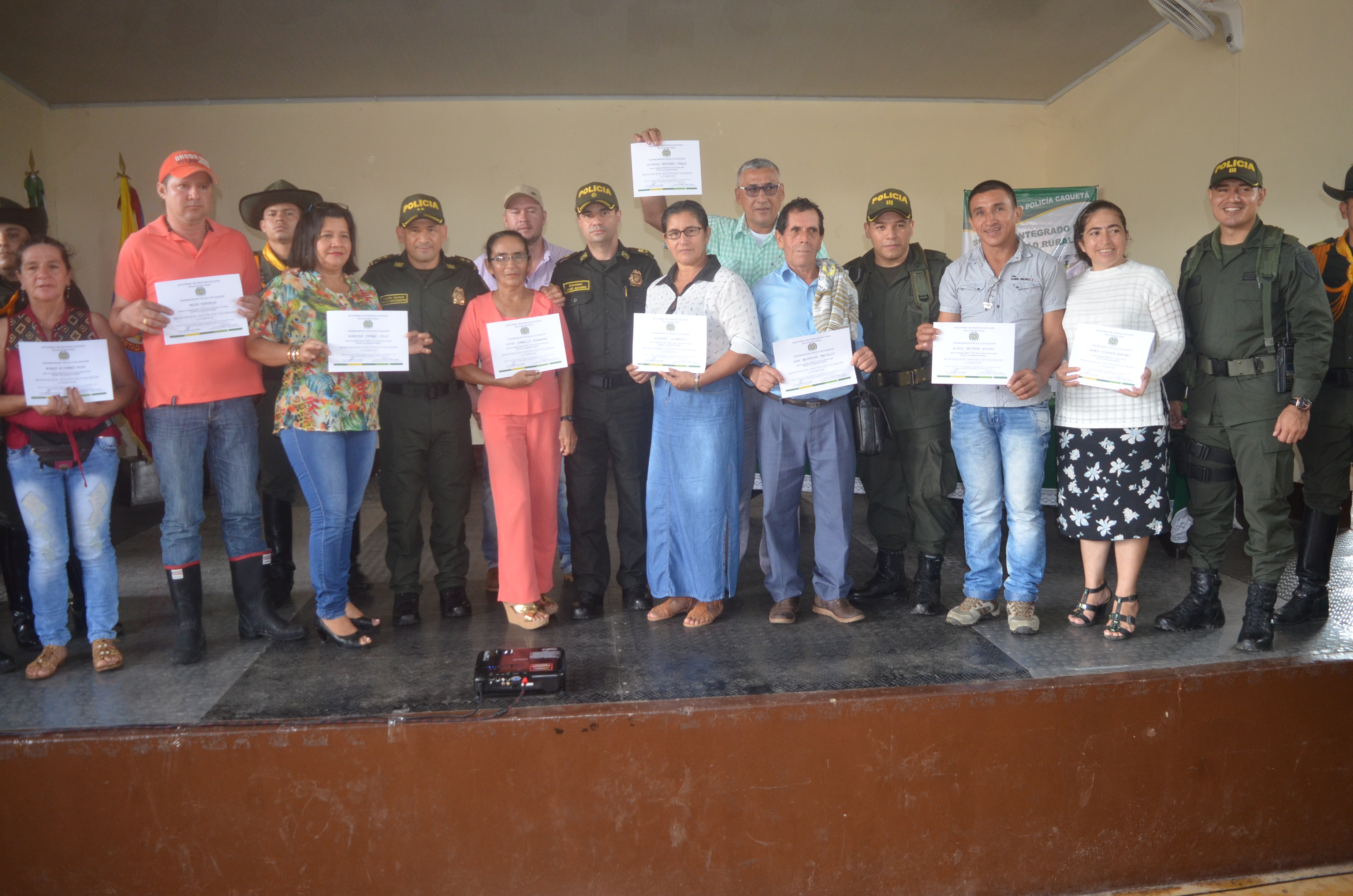 Hacemos oficial el lanzamiento del (SISER) Sistema Integrado de Seguridad Rural la policía nacional afianza vínculos con la comunidad