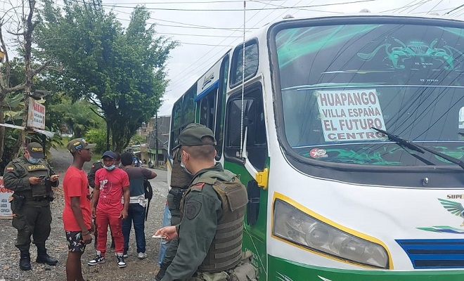 Efectuamos “plan buseta” en la zona norte de Quibdó Efectuamos “plan buseta” en la zona norte de Quibdó