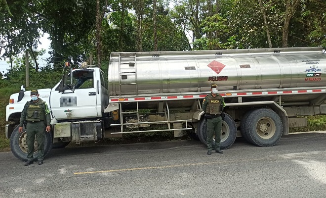 En acciones contra la minería ilegal incautamos 5.906 galones de ACPM En acciones contra la minería ilegal incautamos 5.906 galones de ACPM