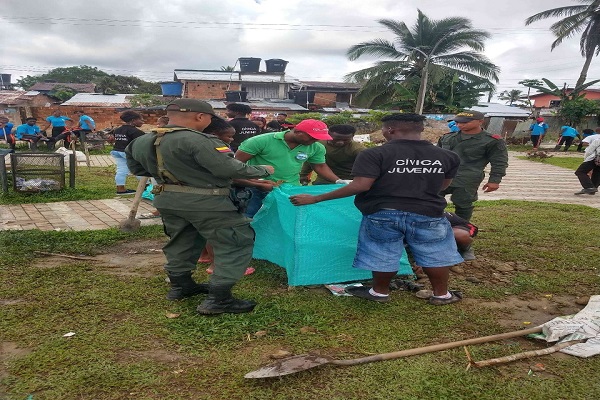 En articulación con la comunidad sembramos 170 arboles en Paimadó. En-articulación-con-la-comunidad-sembramos-170-arboles-en-Paimadó.