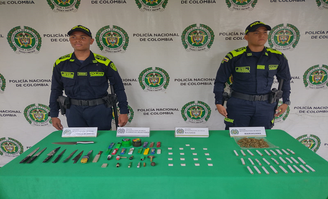 Incautados varios elementos que atentan contra la seguridad y convivencia ciudadana