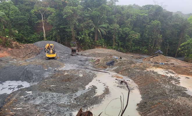 Inutilizamos en Lloró Chocó maquinaria utilizada para la minería ilegal