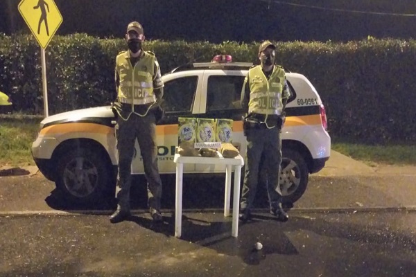 Incautación de estupefacientes en encomiendas