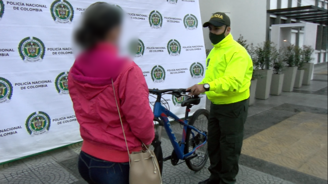 Bicicleta hurtada a menor de edad, fue recuperada por la Policía.  Juntos contra el hurto a bicicletas