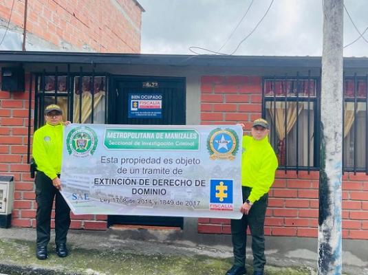 Estos bienes fueron dejados a disposición de la Sociedad de Activos Especiales SAE la vivienda era utilizada para comercializar estupefacientes