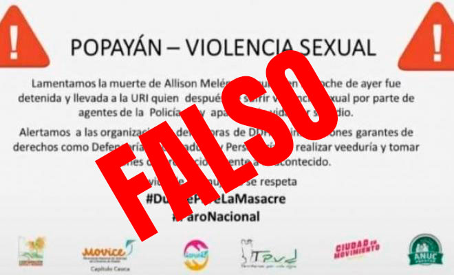Noticia falsa