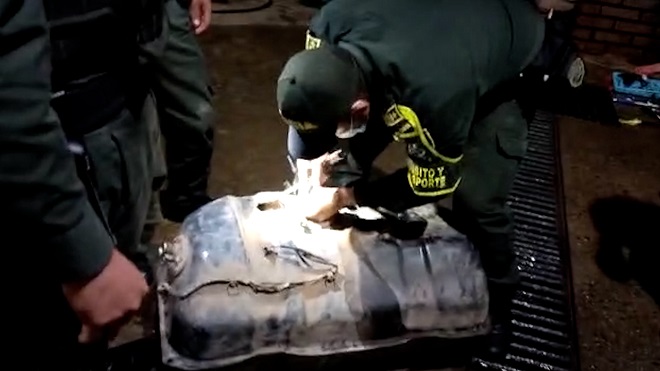 Fue capturado transportando más de 6 mil gramos de cocaína