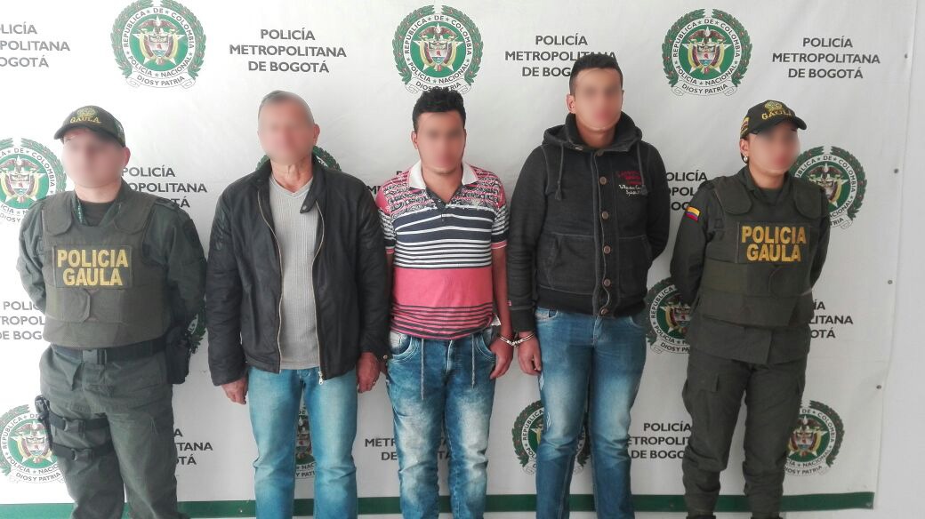 Capturadas tres personas por el delito de extorsión