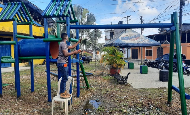 Gracias al apoyo de la comunidad recuperamos el parque Santa Ana de Quibdó Gracias al apoyo de la comunidad recuperamos el parque Santa Ana de Quibdó