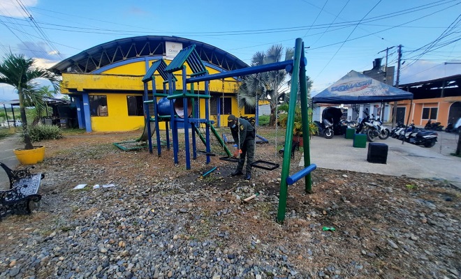 Gracias al apoyo de la comunidad recuperamos el parque Santa Ana de Quibdó Gracias al apoyo de la comunidad recuperamos el parque Santa Ana de Quibdó