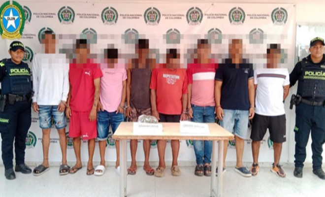 Ocho capturas en Ciénaga por delitos relacionados con el tráfico de estupefaciente Ocho capturas en Ciénaga por delitos relacionados con el tráfico de estupefaciente