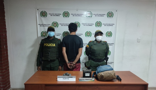 Ofensiva en contra del delito de hurto en el área metropolitana de Pereira Capturado por hurto