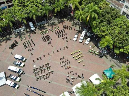 Realizamos el lanzamiento del Plan Integral Semana Santa por la Vida, en la región de policía número tres Desde las alturas damos a conocer tan importante evento en la capital risaraldense