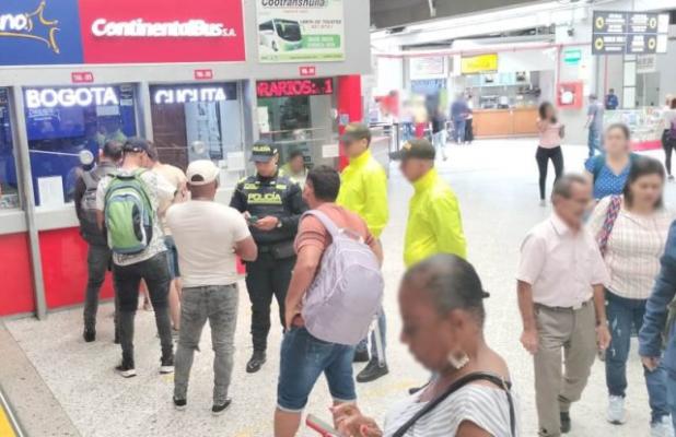 Balance positivo el fin de semana en los municipios de Pereira, Dosquebradas y la Virginia Planes de registro y control en la terminal de transportes de Pereira