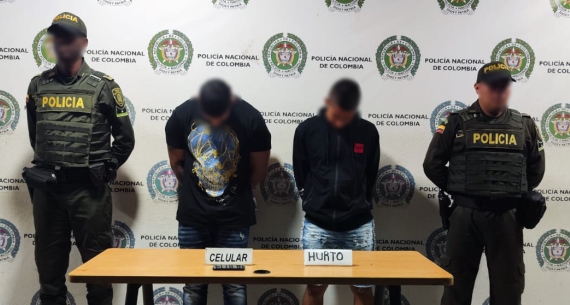 Ofensiva contra el delito de hurto en el área metropolitana de Pereira Risaralda  Captura de dos hombres por el delito de hurto en el barrio Santa Clara