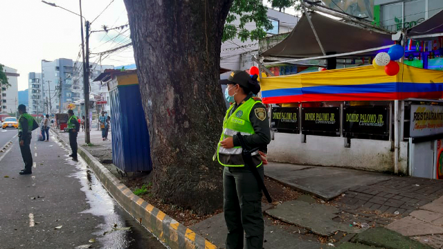 Garantizamos la convivencia y seguridad ciudadana en toda el área metropolitana-dos Policía-Metropolitana-de-Pereira-acompaña-la-seguridad-durante-la-Copa-América-dos
