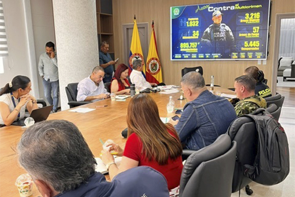 comite de gestion territorial, autoridades de pereira reunidas