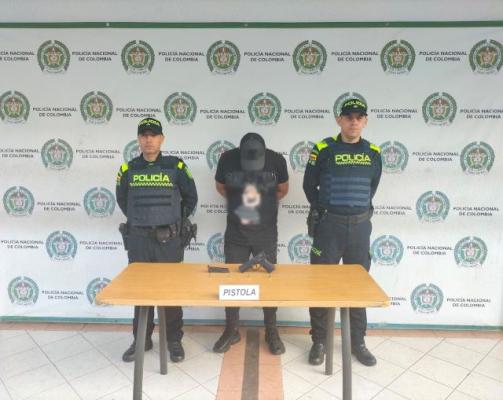 En el sector de Cuba, municipio de Pereira, es capturado por porte ilegal de armas de fuego