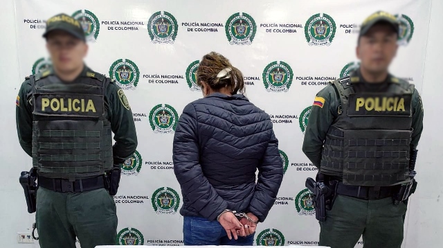 Capturada por el delito de tráfico, fabricación o porte de estupefacientes