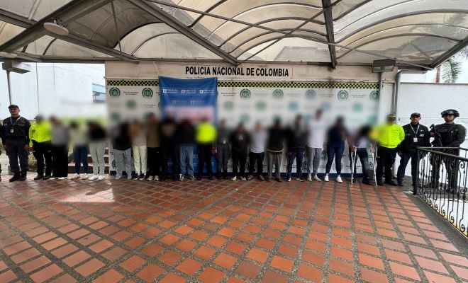 quince capturados, cuatro polic&iacute;as y tres funcionarios del CTI